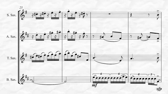 The Nutcracker Suite - 3. Dance of the Sugar-Plum Fairy (for Saxophone Quartet) смотреть онлайн