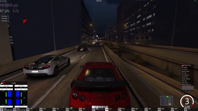 Assetto Corsa driving through traffic смотреть онлайн