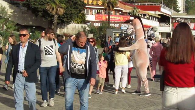 Сочинская глициния и центральная набережная с кобылкой. смотреть онлайн