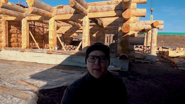 Рубленный дом. Бревно 42-60см. из Сибирского кедра. Канадская чаша. смотреть онлайн