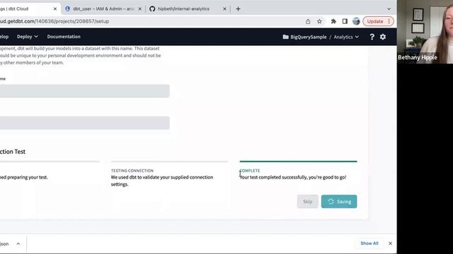 Set up a New dbt Cloud Project BigQuery + Github смотреть онлайн