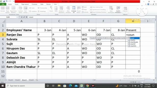 Subtotal, Count, Counta, Countif, Countblank, Protect sheet & Protect excel file смотреть онлайн