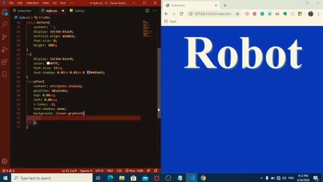 (Text Effect in CSS)How to Create Effect for Title Using HTML,CSS. смотреть онлайн