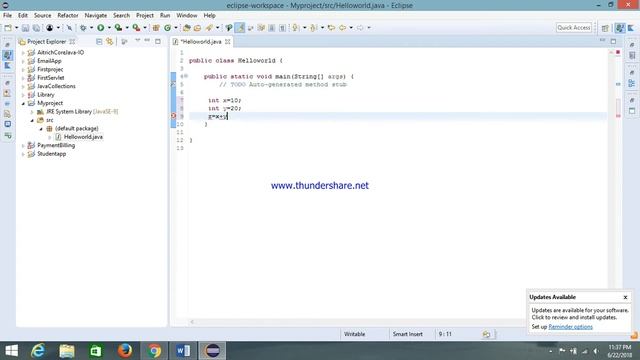 Java Simple Example Addition смотреть онлайн