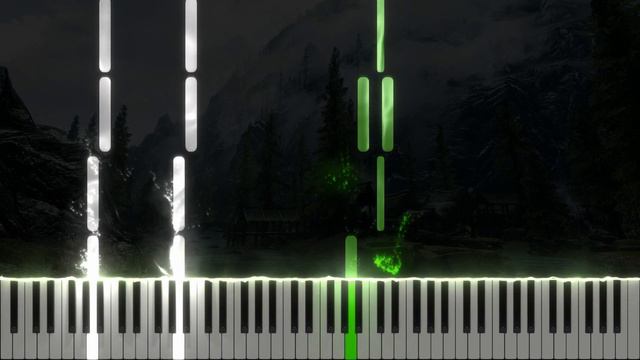 Main Theme (The Elder Scrolls V: Skyrim) 【 PIANO TUTORIAL 】 смотреть онлайн