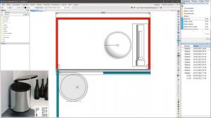 Ведро мусорное.  Фрагмент в Базис мебельщик