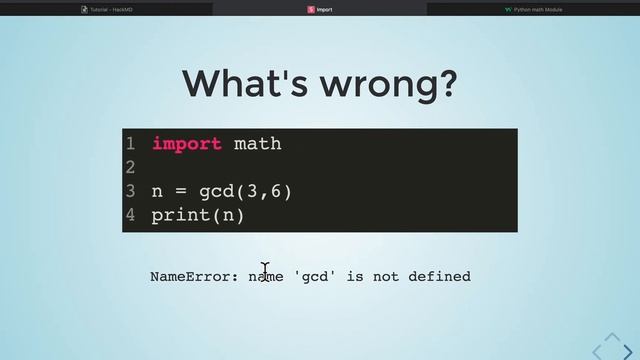 Python | Import - math смотреть онлайн