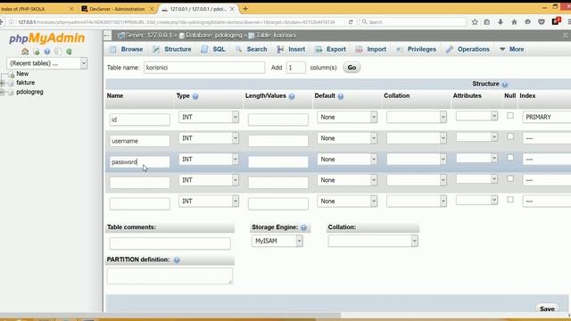 PHP PDO - Login Register - kreiranje baze - 1.deo смотреть онлайн