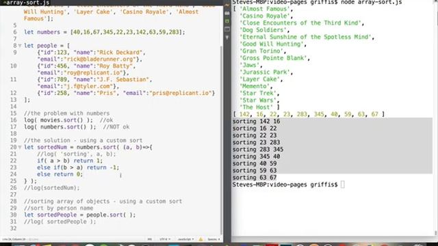 Custom Array Sorts in JavaScript смотреть онлайн