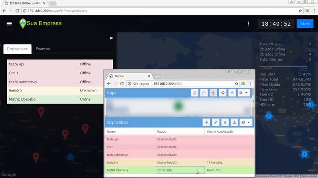 Portfolio Traccar Development: Traccar Server Status PHP Ajax смотреть онлайн