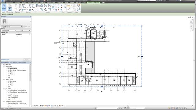 Revit Tutorial - 3D Section Boxes Using Scope Boxes in Revit смотреть онлайн