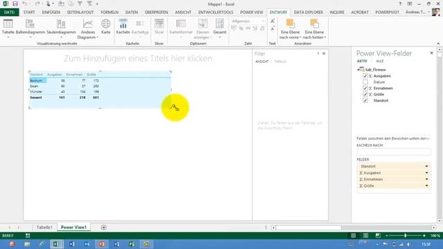Excel # 369 - PowerView in Excel 2013 - Diagramm mit Animation - Teil 01 смотреть онлайн