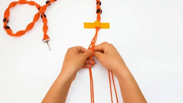 macrame tutorial: dog collar and leash | (2021 design) смотреть онлайн