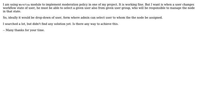 Drupal: Workflow assign user to handle node in given state смотреть онлайн