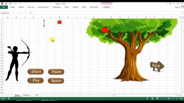 Excel Gamification: Bow and Arrow Game (Part-1) смотреть онлайн