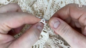 Скатерть крючком, Лусиана, часть 8 из 8 (93-102 ряд)