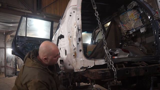 Body Repair. Toyota Land Cruiser Prado.Кузовной ремонт. смотреть онлайн