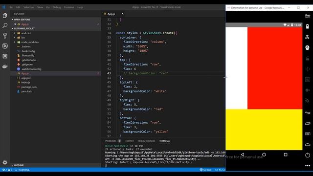 11. Lập Trình React Native 2019 : Thực Hành Flexbox ( Practice Flexbox ) смотреть онлайн