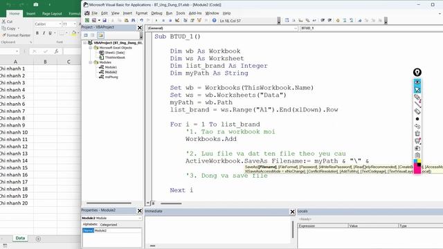 ỨNG DỤNG VBA EXCEL | TẠO NHIỀU WORKBOOK THEO TÊN DANH SÁCH TÊN CÓ SẴN смотреть онлайн