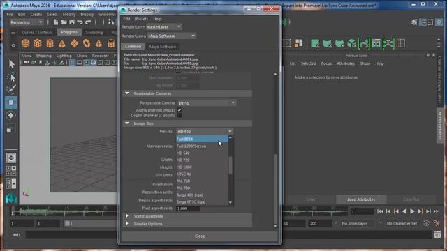 Export Image Sequence in Maya Tutorial смотреть онлайн