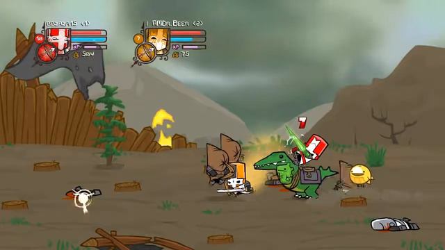 Let's play Castle Crashers co-op#1 смотреть онлайн