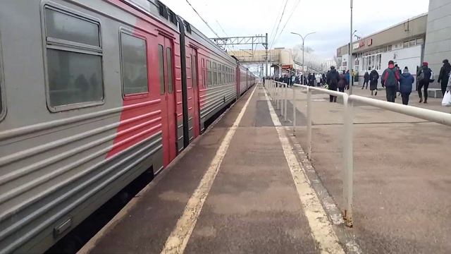 Электропоезд эт2м-131 Сообщением Санкт-Петербург Любань Отправляется с платформы Тосно смотреть онлайн