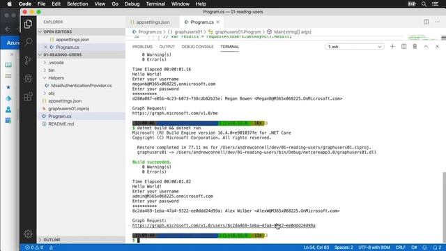 Access User Data from Microsoft Graph смотреть онлайн