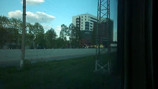 Станция Люберцы-1 из окна двухэтажного скорого поезда смотреть онлайн