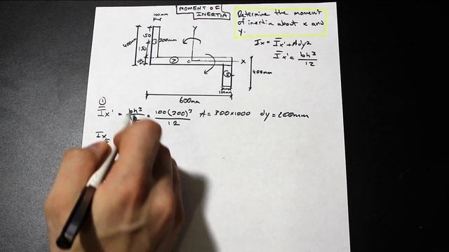 Moment of Inertia Using the Parallel Axis Theorem - Irregular Shapes смотреть онлайн