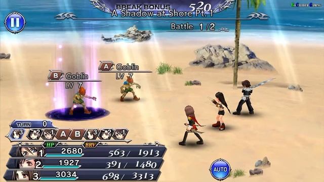 DISSIDIA Final Fantasy OO Android iOS Walkthrough - Part 16 - Ch.3 Lost Kingdom of Thronus смотреть онлайн