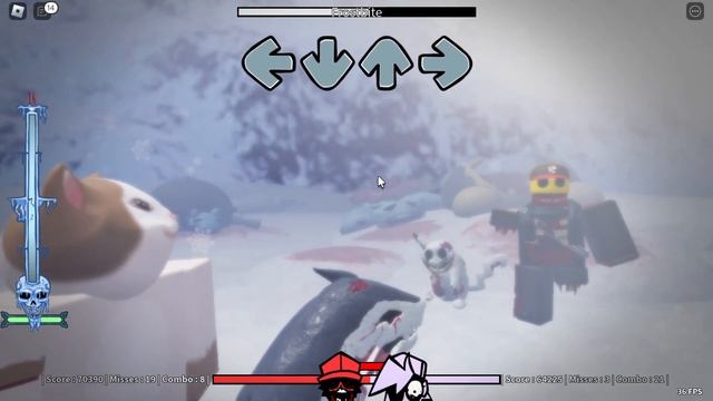 fnf frostbite but its roblox смотреть онлайн