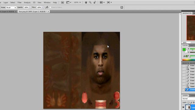 Quick face texture tutorial FIFA 10 смотреть онлайн