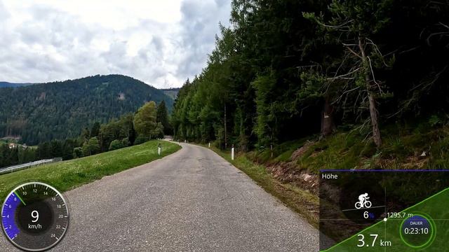 45 Minute Extrem Uphill Indoor Cycling Workout Dolomiti South Tyrol Garmin 4K Video