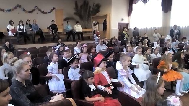 2-Б, Новый Год. Аниматоры и Мороз со Снегурочкой