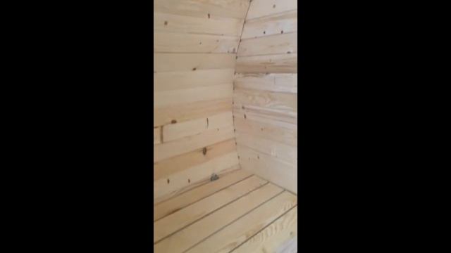 Баня-бочка ComfortProm 3 метра с печным узлом и предбанником – обзор ydacha.by смотреть онлайн