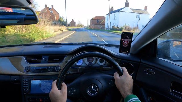 Mercedes CLS W219 320 CDI FL POV Drive And Washing RHD