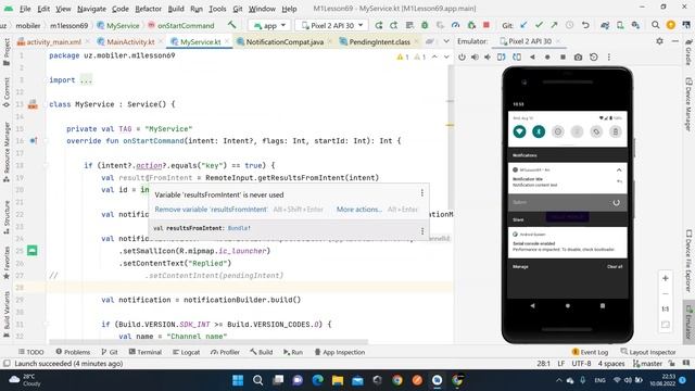 68. Notifications. Firebase Cloud Messaging (Android dasturlash darslari) смотреть онлайн