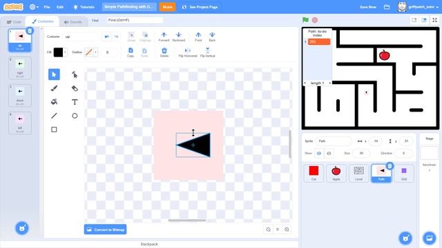Pathfinding a Maze using Lists смотреть онлайн
