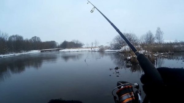 Зимний микроджиг. река Пехорка