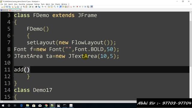 Swing in java in Hindi part 17 смотреть онлайн