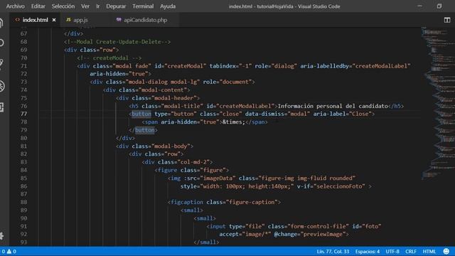 12 de 16 CRUD de datos PHP-JavaScript(VueJS-Axios)-MySQL-Postman смотреть онлайн
