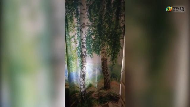 Отзыв на 3D Фотошторы "Берёзы" смотреть онлайн