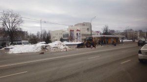 5 маршрут троллейбуса (фрагмент). 13.02.2022 год. Подольск.webm