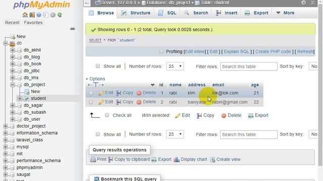 update and delete data from database using mysql смотреть онлайн