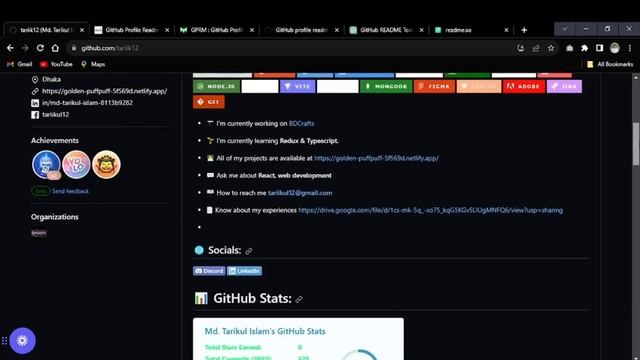 Your Github Profile Decoration Looks and update | GitHub README Profile 2023 | github profile updat смотреть онлайн