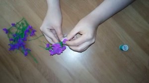 Сирень из гофрированной бумаги