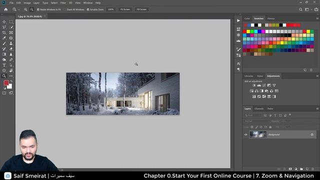 Zoom & Navigation in Photoshop - عمل زوم والتحريك في الفوتوشوب смотреть онлайн