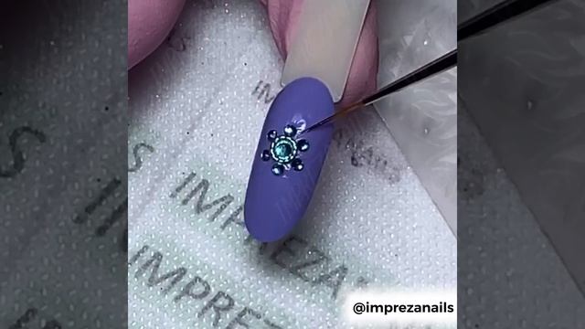 Как закрепить стразы на ногтях? ОТВЕТ ТУТ ?? Простой маникюр со стразами ❤️ СТРАЗЫ, КАМНИ НА НОГТЯХ смотреть онлайн