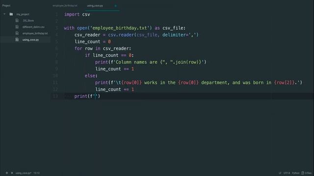 Reading CSV Files With Python's csv Module смотреть онлайн