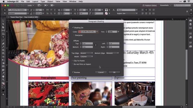 Giving Text Background Colors with Paragraph Shading in InDesign CC смотреть онлайн